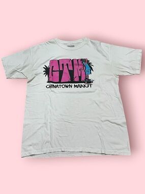Chinatown Market Men's White Tee (CTM)